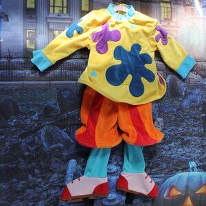 Vtg Disney Store Y2K Jojo The Clown Costume Size XXS Disney Direct No Hat